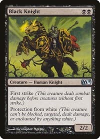 Black Knight - Magic 2011 (M11) - Magic: The Gathering card