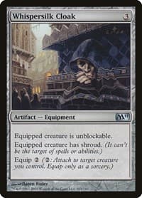 Whispersilk Cloak - Magic 2011 (M11) - Magic: The Gathering card