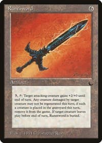 Runesword - The Dark - Magic: The Gathering card