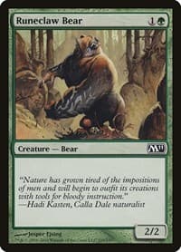 Runeclaw Bear - Magic 2011 (M11) - Magic: The Gathering card