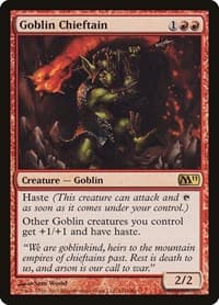 Goblin Chieftain - Magic 2011 (M11) - Magic: The Gathering card