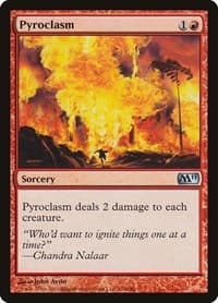 Pyroclasm - Magic 2011 (M11) - Magic: The Gathering card