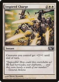 Inspired Charge - Magic 2011 (M11) - Magic: The Gathering card