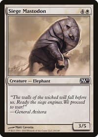 Siege Mastodon - Magic 2011 (M11) - Magic: The Gathering card