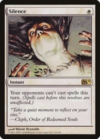 Silence - Magic 2011 (M11) - Magic: The Gathering card
