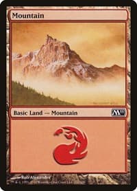 Mountain (242) - Magic 2011 (M11) - Magic: The Gathering card