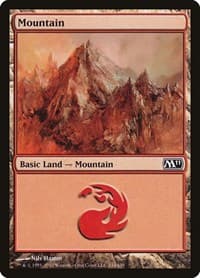 Mountain (244) - Magic 2011 (M11) - Magic: The Gathering card