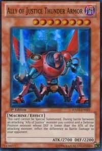 Ally of Justice Thunder Armor - Hidden Arsenal 2 - YuGiOh card