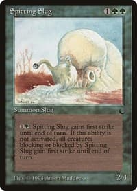 Spitting Slug - The Dark - Magic: The Gathering card