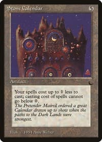 Stone Calendar - The Dark - Magic: The Gathering card