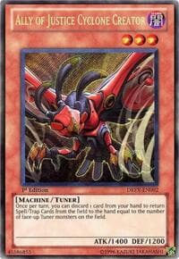 Ally of Justice Cyclone Creator - Duelist Revolution - YuGiOh card