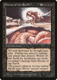Worms of the Earth - The Dark - Magic: The Gathering card