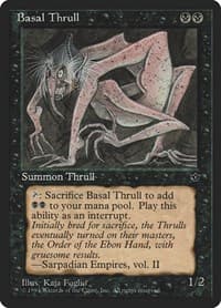Basal Thrull (K. Foglio) - Fallen Empires - Magic: The Gathering card