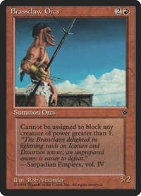 Brassclaw Orcs (Alexander) (Pike) - Fallen Empires - Magic: The Gathering card