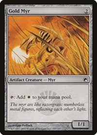 Gold Myr - Scars of Mirrodin - Magic: The Gathering card