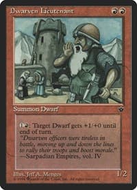Dwarven Lieutenant - Fallen Empires - Magic: The Gathering card