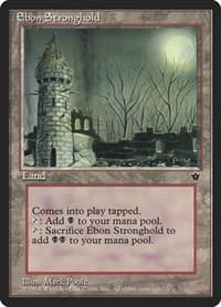 Ebon Stronghold - Fallen Empires - Magic: The Gathering card