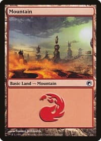 Mountain (244) - Scars of Mirrodin - Magic: The Gathering card