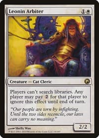 Leonin Arbiter - Scars of Mirrodin - Magic: The Gathering card