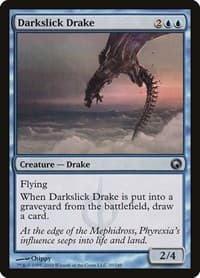 Darkslick Drake - Scars of Mirrodin - Magic: The Gathering card