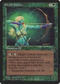 Elvish Hunter (Poole) - Fallen Empires - Magic: The Gathering card
