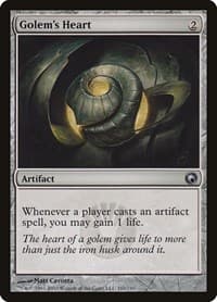 Golem's Heart - Scars of Mirrodin - Magic: The Gathering card
