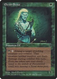 Elvish Scout (Poole) - Fallen Empires - Magic: The Gathering card