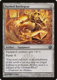 Barbed Battlegear - Scars of Mirrodin - Magic: The Gathering card