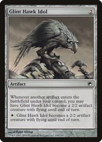 Glint Hawk Idol - Scars of Mirrodin - Magic: The Gathering card