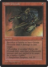 Goblin Grenade (Spencer) - Fallen Empires - Magic: The Gathering card
