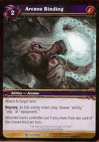 Arcane Binding - Icecrown - WoW card