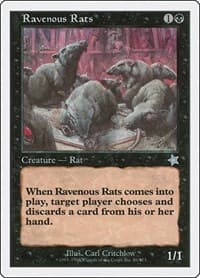 Ravenous Rats - Starter 1999 - Magic: The Gathering card