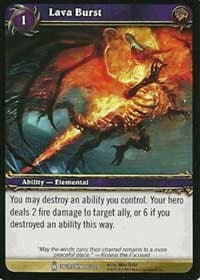 Lava Burst - Icecrown - WoW card