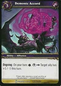 Demonic Accord - Icecrown - WoW card