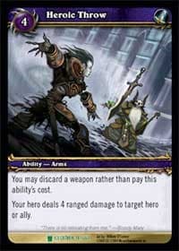 Heroic Throw - Icecrown - WoW card