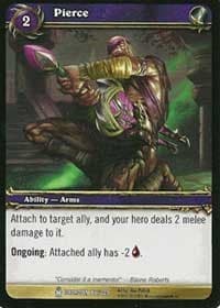 Pierce - Icecrown - WoW card