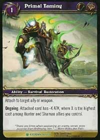 Primal Taming - Icecrown - WoW card