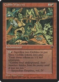 Goblin Warrens - Fallen Empires - Magic: The Gathering card