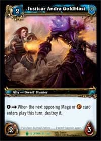 Justicar Andra Goldblast - Icecrown - WoW card