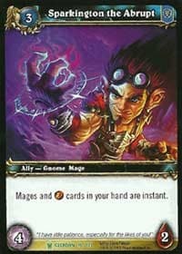 Sparkington the Abrupt - Icecrown - WoW card