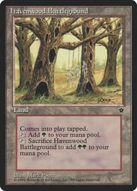 Havenwood Battleground - Fallen Empires - Magic: The Gathering card