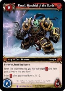 Thrall, Warchief of the Horde - Icecrown - WoW card