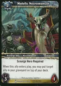 Malefic Necromancer - Icecrown - WoW card