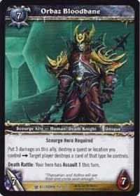 Orbaz Bloodbane - Icecrown - WoW card