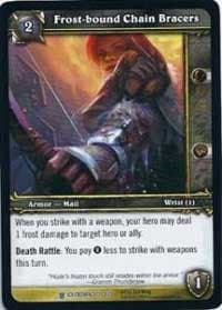 Frost-bound Chain Bracers - Icecrown - WoW card