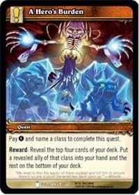 A Hero's Burden - Icecrown - WoW card