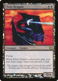Ebon Dragon - From the Vault: Dragons - Magic: The Gathering card