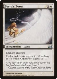 Serra's Boon - Duel Decks: Divine vs. Demonic - Magic: The Gathering card