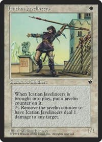Icatian Javelineers (Benson) - Fallen Empires - Magic: The Gathering card