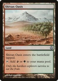 Shivan Oasis - Duel Decks: Phyrexia vs. the Coalition - Magic: The Gathering card